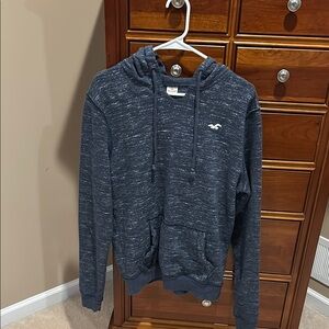 Hollister men’s Navy Blue Hooded sweatshirt, size medium, very comfy, soft